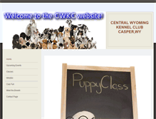 Tablet Screenshot of centralwyomingkennelclub.org